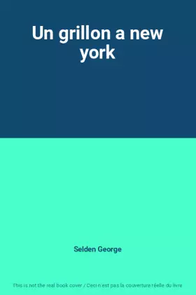 Couverture du produit · Un grillon a new york