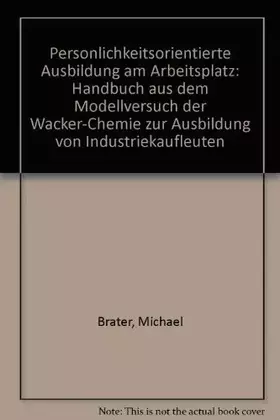 Couverture du produit · Persönlichkeitsorientierte Ausbildung am Arbeitsplatz