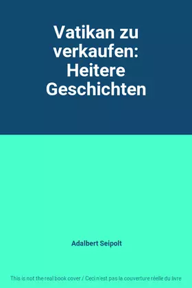 Couverture du produit · Vatikan zu verkaufen: Heitere Geschichten