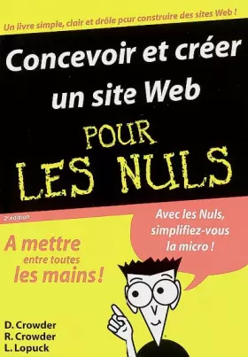 Couverture du produit · Concevoir et créer un site Web Pour Les Nuls