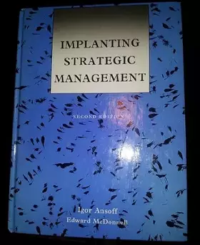 Couverture du produit · Implanting Strategic Management