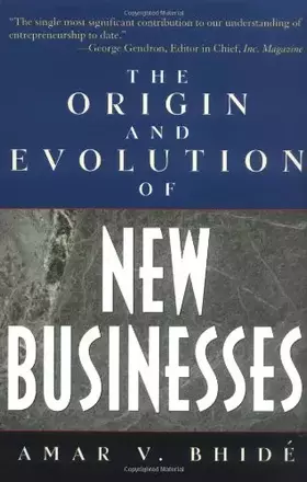 Couverture du produit · The Origins and Evolution of New Businesses