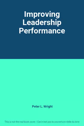 Couverture du produit · Improving Leadership Performance