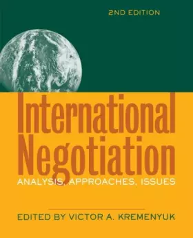 Couverture du produit · International Negotiation: Analysis, Approaches, Issues