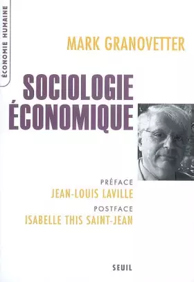 Couverture du produit · Sociologie économique