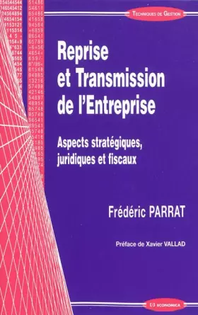 Couverture du produit · Reprise et transmission de l'entreprise