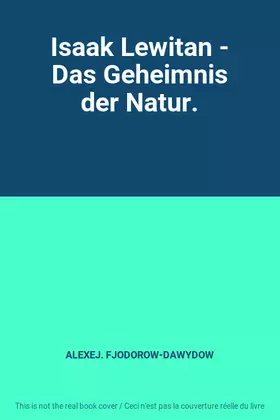 Couverture du produit · Isaak Lewitan - Das Geheimnis der Natur.