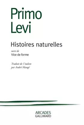 Couverture du produit · Histoires naturelles, suivi de "Vice de forme"