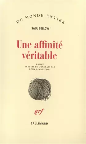 Couverture du produit · Une affinité véritable