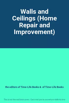 Couverture du produit · Walls and Ceilings (Home Repair and Improvement)