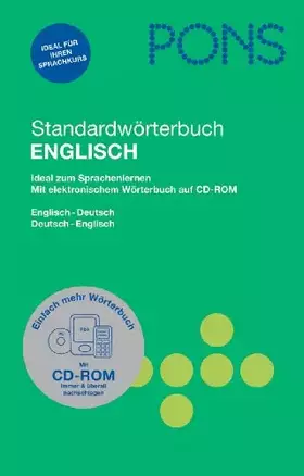 Couverture du produit · PONS Standardwörterbuch Englisch - Deutsch / Deutsch - Englisch: Ideal zum Sprachenlernen