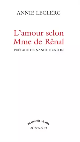 Couverture du produit · Amour selon madame de renal (l')