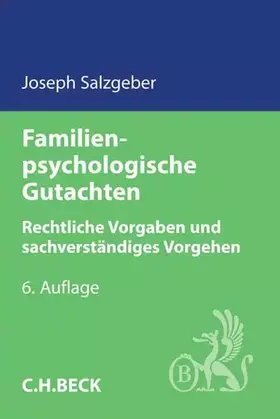 Couverture du produit · Familienpsychologische Gutachten: Rechtliche Vorgaben und sachverständiges Vorgehen