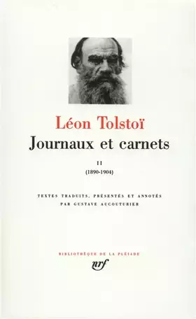 Couverture du produit · Tolstoï : Journaux et Carnets, tome 2 : 1890-1904