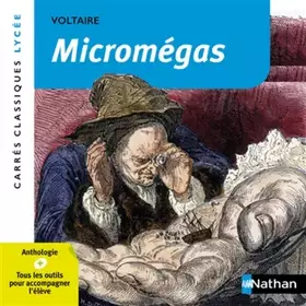 Couverture du produit · Micromégas - Voltaire - Edition pédagogique Lycée - Carrés classiques Nathan