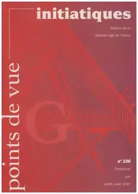 Couverture du produit · Points de vue initiatiques, numéro 106