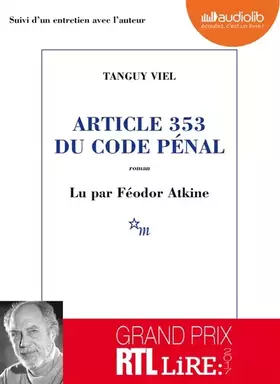 Couverture du produit · Article 353 du code pénal: Livre audio 1 CD MP3 - Suivi d'un entretien avec l'auteur