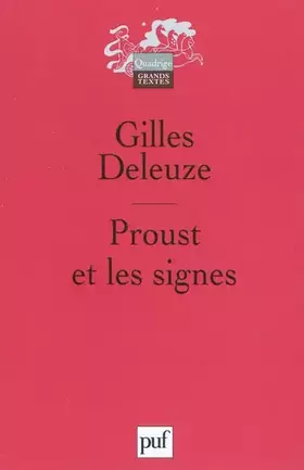 Couverture du produit · Proust et les signes