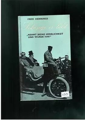 Couverture du produit · Solange er lebt - Nehmt meine Herrlichkeit und Würde hin