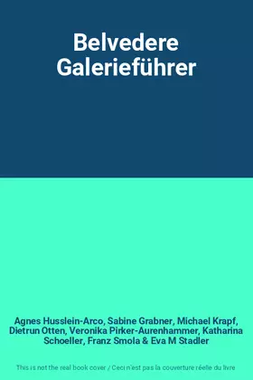 Couverture du produit · Belvedere Galerieführer