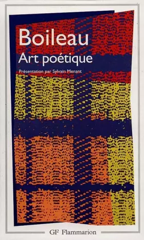 Couverture du produit · ART POETIQUE. Epîtres, Odes, Poésies diverses et épigrammes