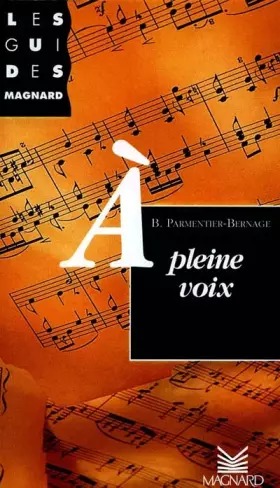 Couverture du produit · À pleine voix