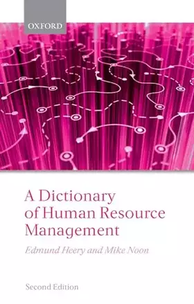 Couverture du produit · A Dictionary of Human Resource Management