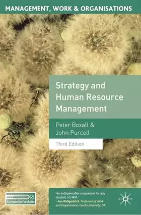 Couverture du produit · Strategy and Human Resource Management: Third Edition (Management, Work and Organisations)