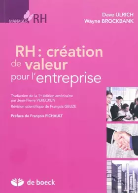 Couverture du produit · RH : création de valeur pour l'entreprise