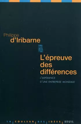 Couverture du produit · L'épreuve des différences : L'expérience d'une entreprise mondiale