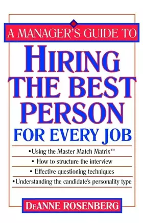 Couverture du produit · Manager's Guide to Hiring the Best