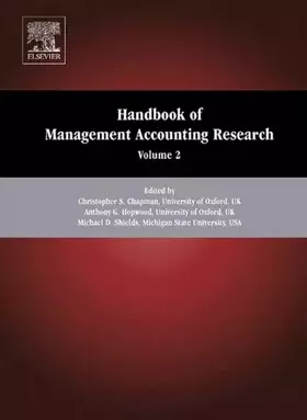 Couverture du produit · Handbook of Management Accounting Research (Volume 2) (Handbooks of Management Accounting Research, Volume 2)