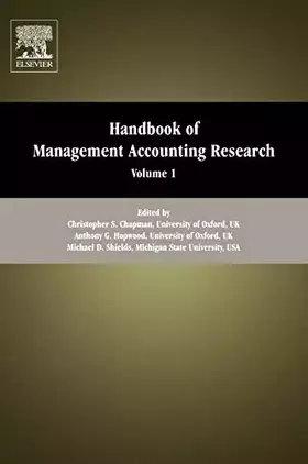 Couverture du produit · Handbook of Management Accounting Research, Vol. 1 (Volume 1)