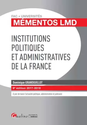 Couverture du produit · Institutions politiques et administratives de la France