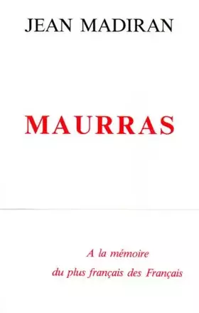 Couverture du produit · Maurras