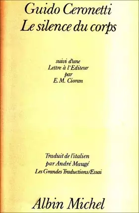 Couverture du produit · Le Silence du corps