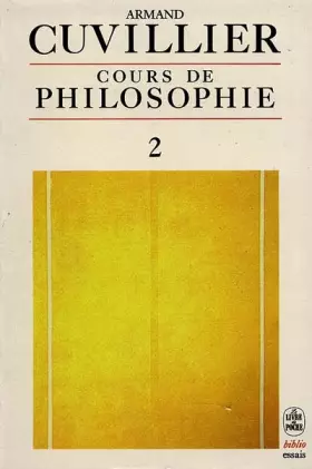 Couverture du produit · Cours de philosophie, tome 2