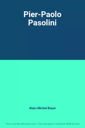 Couverture du produit · Pier-Paolo Pasolini