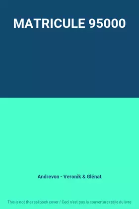Couverture du produit · MATRICULE 95000