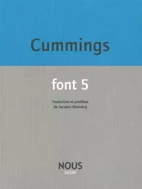 Couverture du produit · Font 5