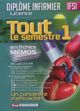 Couverture du produit · Tout le semestre 1 Diplôme infirmier Licence