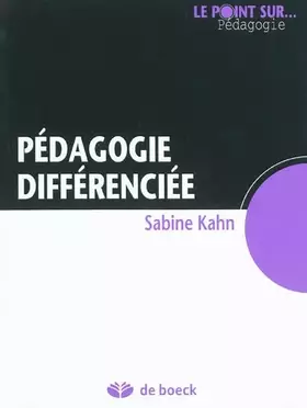 Couverture du produit · Pédagogie différenciée et inégalités scolaires