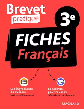 Couverture du produit · Brevet Pratique Fiches Français 3e