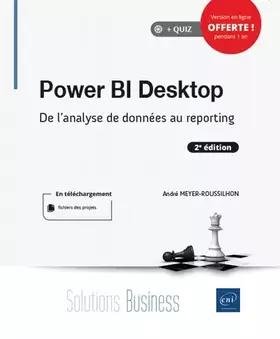 Couverture du produit · Power BI Desktop - De l'analyse de données au reporting (2e édition)