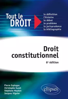 Couverture du produit · Droit constitutionnel