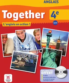 Couverture du produit · Anglais 4e A2/B1 Together : L'anglais en action ! (1DVD)