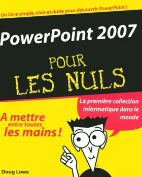 Couverture du produit · PowerPoint 2007 Pour les Nuls