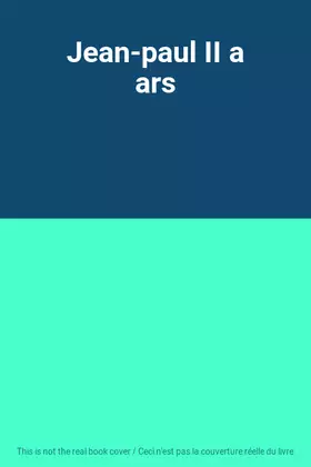 Couverture du produit · Jean-paul II a ars