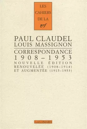 Couverture du produit · Correspondance: (1908-1953). «Braises ardentes, semences de feu»