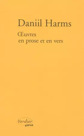 Couverture du produit · Oeuvres en prose et en vers